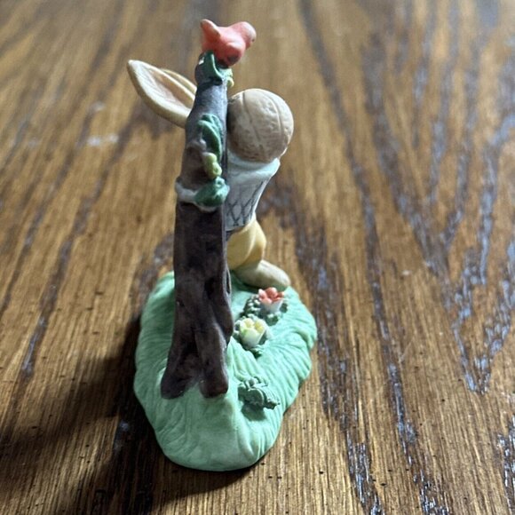 NAPCO Figurine Vintage Rabbit Bunny Forest Friends “Little Pro” Basketball - Picture 4 of 6